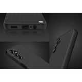 Nillkin tekstureret case Case for Samsung Galaxy A14 5G / Galaxy A14 forstærket nylon cover sort