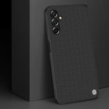 Nillkin tekstureret case Case for Samsung Galaxy A14 5G / Galaxy A14 forstærket nylon cover sort
