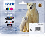 Epson Polar bear C13T26364010 blækpatron 1 stk Original Sort, Blå, Magenta, Gul