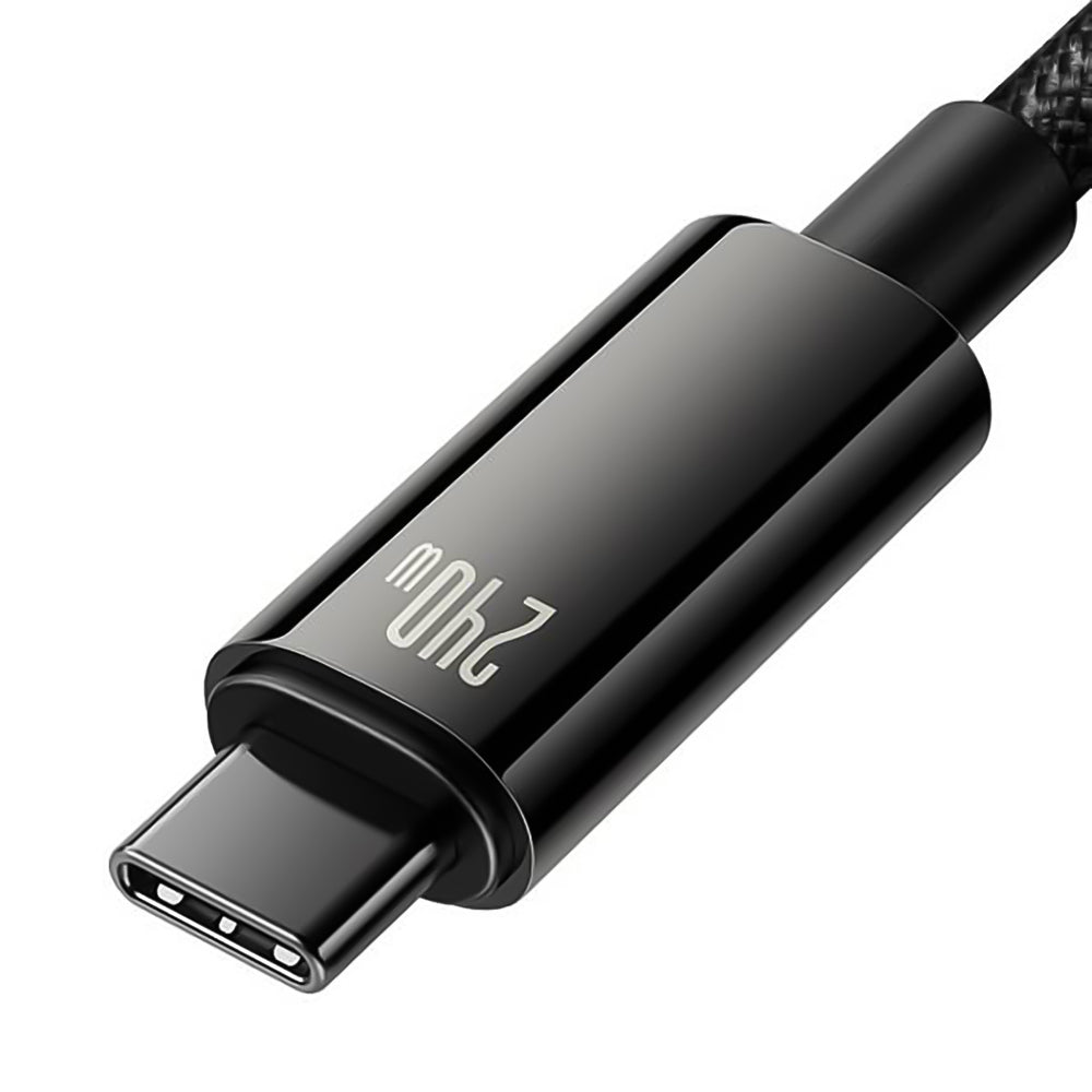 Baseus Tungsten Gold CAWJ040201 USB C - USB C Cable 480Mb/s 240W 3m - Black