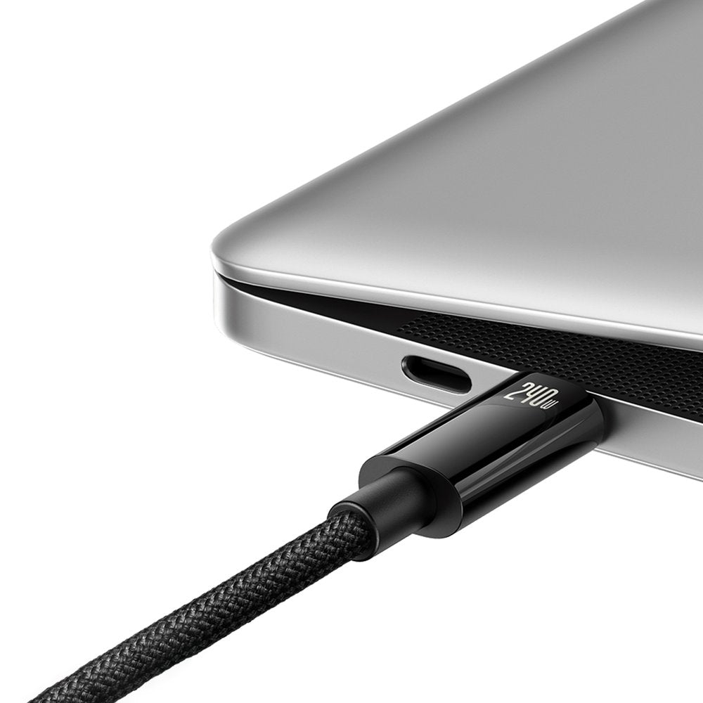 Baseus Tungsten Gold CAWJ040201 USB C - USB C Cable 480Mb/s 240W 3m - Black