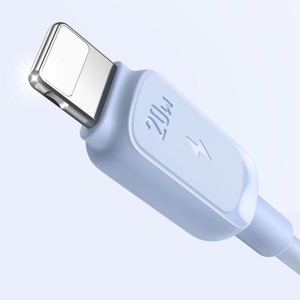 Joyroom Multi-Color Series A14 USB-C / Lightning 20W Kabel 1,2 m - Blå