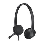 Logitech 981-000475 hovedtelefoner/headset Ledningsført Kontor/Callcenter USB Type-A Sort