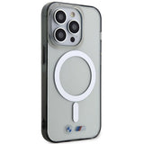 Case BMW BMHMP14LHCRS iPhone 14 Pro 6.1" gennemsigtige hardcase Silver Ring MagSafe