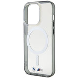 Case BMW BMHMP14LHCRS iPhone 14 Pro 6.1" gennemsigtige hardcase Silver Ring MagSafe