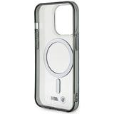 Case BMW BMHMP14LHCRS iPhone 14 Pro 6.1" gennemsigtige hardcase Silver Ring MagSafe