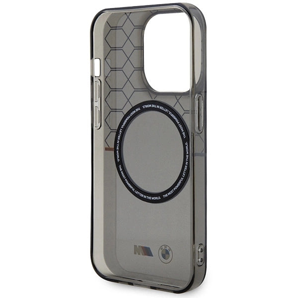 Case BMW BMHMP14LHGPK iPhone 14 Pro 6.1" Grey/Grey Pattern MagSafe