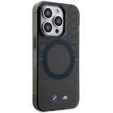Case BMW BMHMP14XHGPK iPhone 14 Pro Max 6.7" grey/grey hardcase Pattern MagSafe