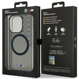 Case BMW BMHMP14XHGPK iPhone 14 Pro Max 6.7" grey/grey hardcase Pattern MagSafe