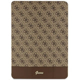 Guess 4G Stripe Allover case for iPad Pro 12.9" - brown