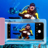 Waterproof case for phones up to 6.7" for the pool, beach, kayak, seaside - black