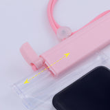 Waterproof case for phones up to 6.7" for the pool, beach, kayak, seaside - black