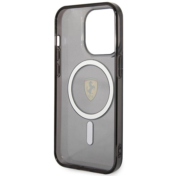 Ferrari FEHMP14LUKK iPhone 14 Pro 6,1" sort/sort hardcase Translucent Magsafe