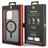 Ferrari FEHMP14LUKK iPhone 14 Pro 6,1" sort/sort hardcase Translucent Magsafe