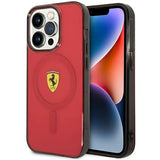 Ferrari FEHMP14LUKR iPhone 14 Pro 6.1" rød/rød hardcase Translucent Magsafe