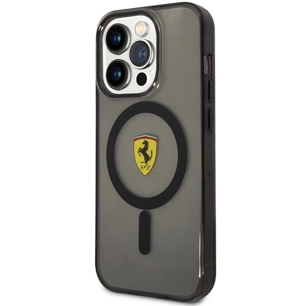 Ferrari FEHMP14XURKK iPhone 14 Pro Max 6,7" sort/sort hardcase Translucent Magsafe
