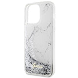 Guess GUHCP14XLCSGSGH iPhone 14 Pro Max 6.7" white/white hardcase Liquid Glitter Marble