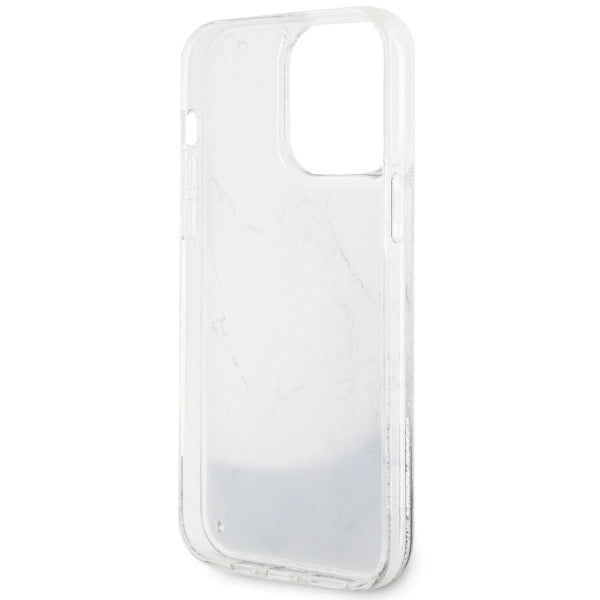 Guess GUHCP14XLCSGSGH iPhone 14 Pro Max 6.7" white/white hardcase Liquid Glitter Marble