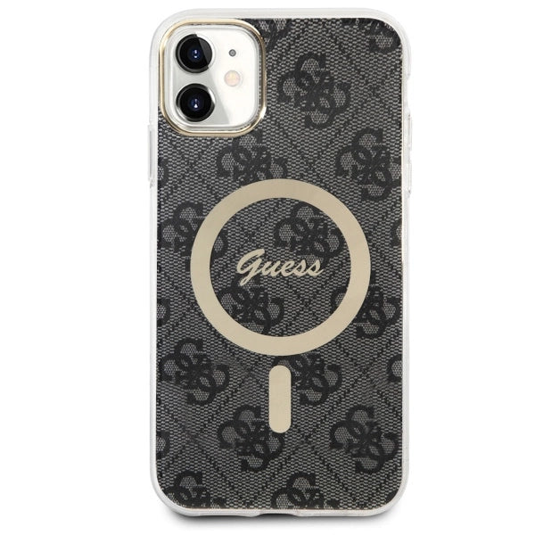 Guess GUHMN61H4STK iPhone 11 6.1" sort/sort hardcase 4G MagSafe