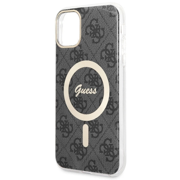 Guess GUHMN61H4STK iPhone 11 6.1" sort/sort hardcase 4G MagSafe