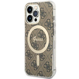 Guess GUHMP13LH4STW iPhone 13 Pro / 13 6.1" brown/brown hardcase 4G MagSafe