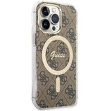 Guess GUHMP13LH4STW iPhone 13 Pro / 13 6.1" brown/brown hardcase 4G MagSafe