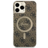 Guess GUHMP13XH4STW iPhone 13 Pro Max 6.7" brown/brown hardcase 4G MagSafe
