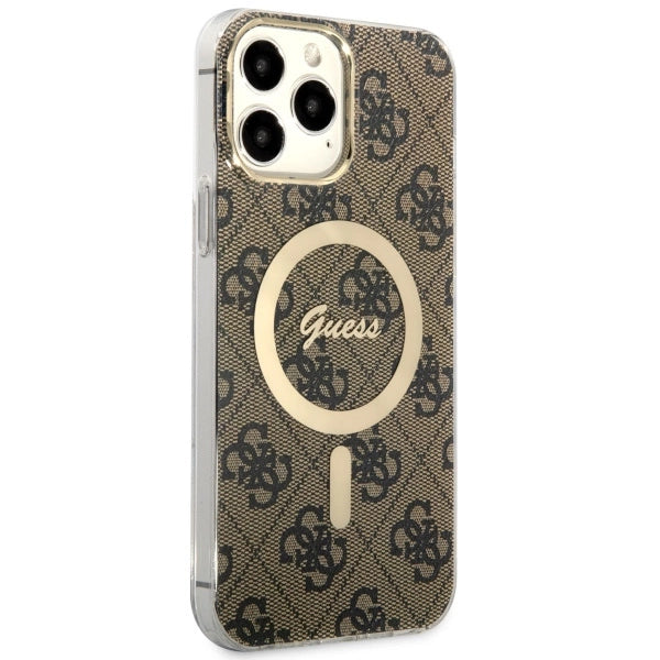 Guess GUHMP13XH4STW iPhone 13 Pro Max 6.7" brown/brown hardcase 4G MagSafe