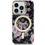 Guess GUHMP14LHCFWSK iPhone 14 Pro 6.1" black/black hardcase Flower MagSafe