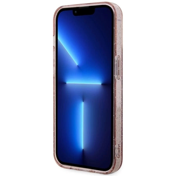 Guess GUHMP14LHCMCGP iPhone 14 Pro 6.1" pink/pink hardcase Glitter Gold MagSafe