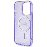 Guess GUHMP14LHCMCGU iPhone 14 Pro 6.1" purple/purple hardcase Glitter Gold MagSafe