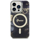Guess GUHMP14LHTMRSK iPhone 14 Pro 6.1" black/black hardcase Golden Marble MagSafe