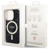 Guess GUHMP14LPCUMAK iPhone 14 Pro 6,1" sort/sort hardcase Marble MagSafe