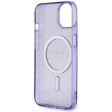 Guess GUHMP14MHCMCGU iPhone 14 Plus 6.7" purple/purple hardcase Glitter Gold MagSafe