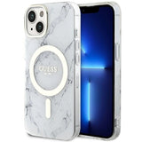 Guess GUHMP14MPCUMAH iPhone 14 Plus 6,7" hvid/hvid hardcase Marble MagSafe