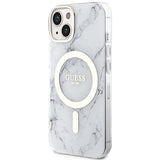 Guess GUHMP14MPCUMAH iPhone 14 Plus 6,7" hvid/hvid hardcase Marble MagSafe