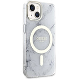 Guess GUHMP14MPCUMAH iPhone 14 Plus 6,7" hvid/hvid hardcase Marble MagSafe