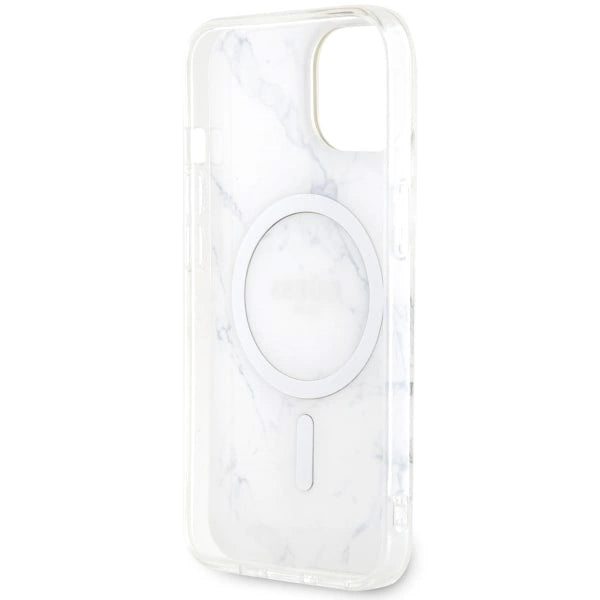 Guess GUHMP14MPCUMAH iPhone 14 Plus 6,7" hvid/hvid hardcase Marble MagSafe