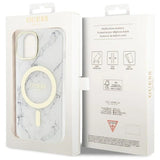 Guess GUHMP14MPCUMAH iPhone 14 Plus 6,7" hvid/hvid hardcase Marble MagSafe