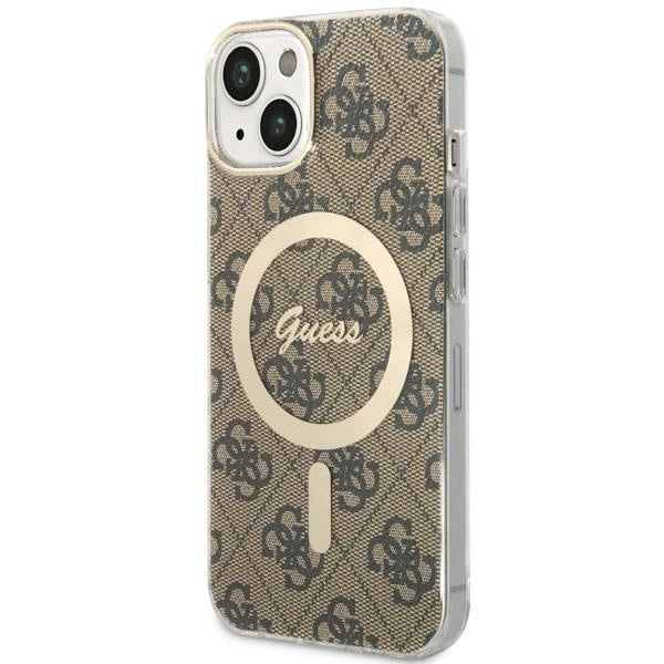 Guess 4G MagSafe-fodral til iPhone 14 - brun