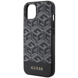 Guess GUHMP14SHGCFSEK iPhone 14 6.1" sort/sort hardcase GCube Stripes MagSafe