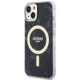 Guess GUHMP14SPCUMAK iPhone 14 6.1" black/black hardcase Marble MagSafe