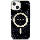 Guess GUHMP14SPCUMAK iPhone 14 6.1" black/black hardcase Marble MagSafe