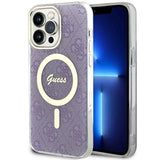 Guess GUHMP14XH4STU iPhone 14 Pro Max 6.7" lilla/lila hardcase 4G MagSafe