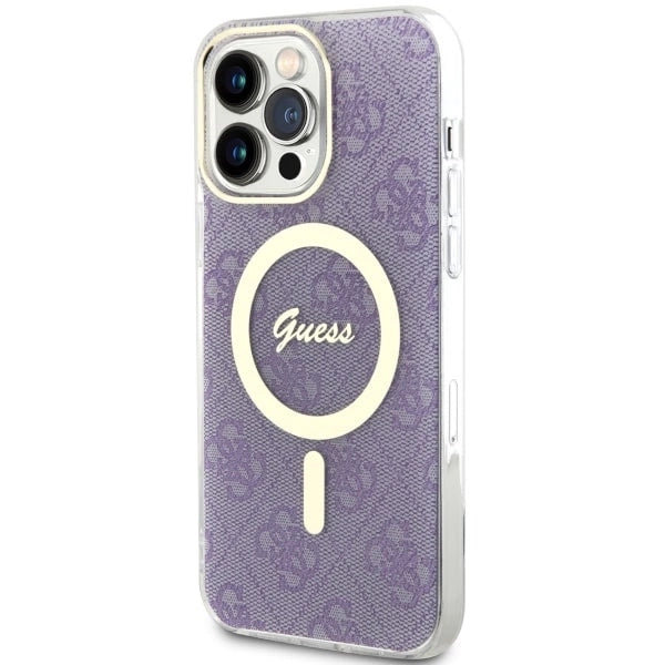 Guess GUHMP14XH4STU iPhone 14 Pro Max 6.7" lilla/lila hardcase 4G MagSafe