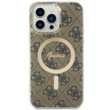 Guess GUHMP14XH4STW iPhone 14 Pro Max 6.7" brown/brown hardcase 4G MagSafe