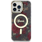 Guess GUHMP14XHCFWSA iPhone 14 Pro Max 6.7" grøn/khaki hardcase Flower MagSafe