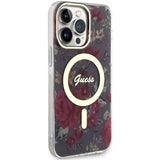 Guess GUHMP14XHCFWSA iPhone 14 Pro Max 6.7" grøn/khaki hardcase Flower MagSafe