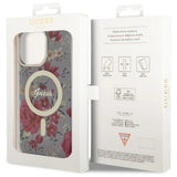 Guess GUHMP14XHCFWSA iPhone 14 Pro Max 6.7" grøn/khaki hardcase Flower MagSafe