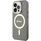 Guess GUHMP14XHCMCGK iPhone 14 Pro Max 6.7" sort/sort hardcase Glitter Gold MagSafe